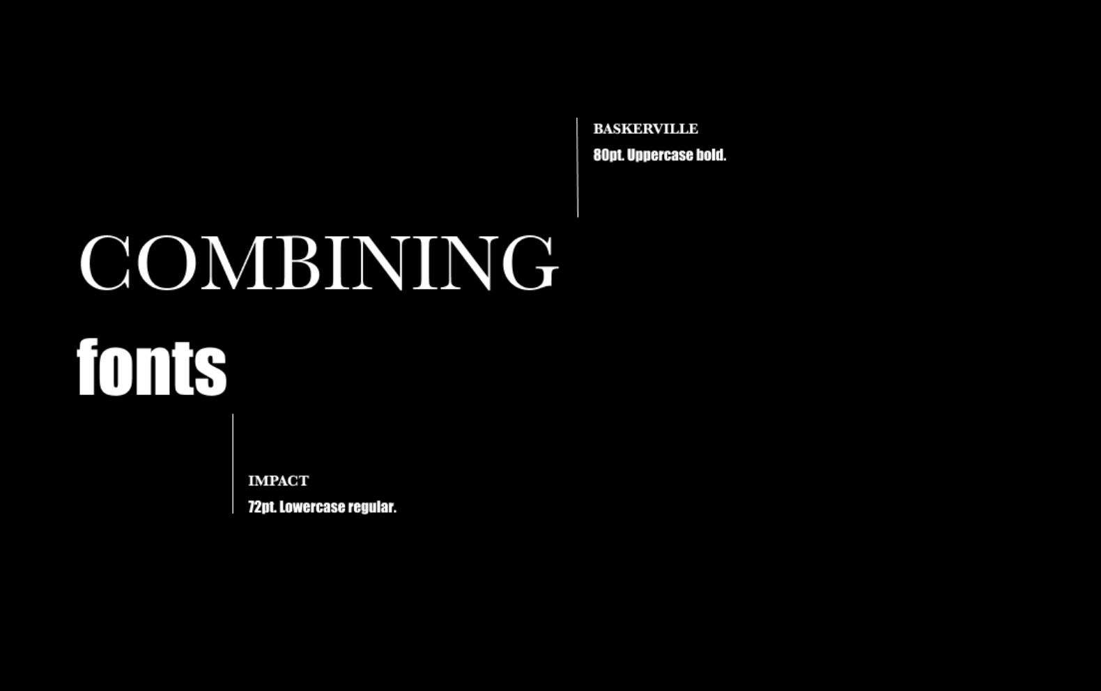 Another font combination example